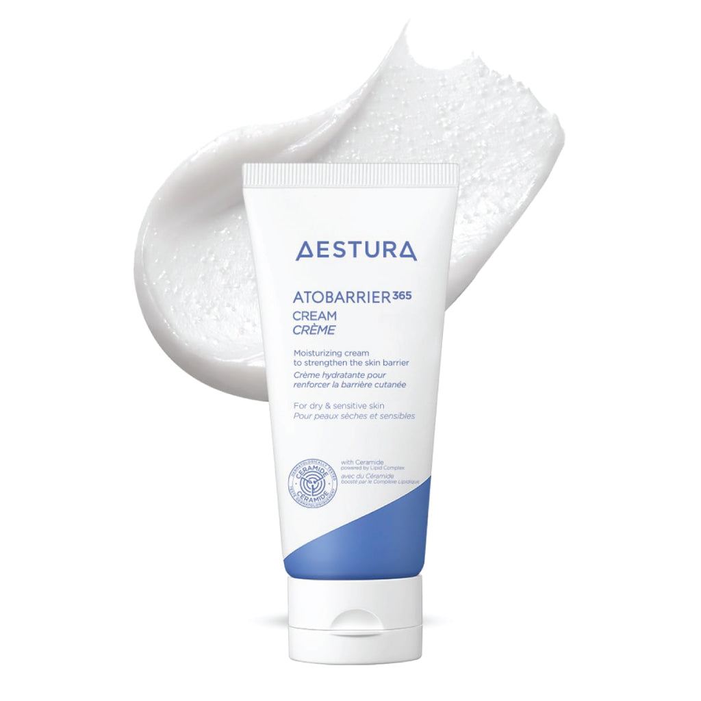 Aestura Atobarrier 365 Cream tube with cream texture