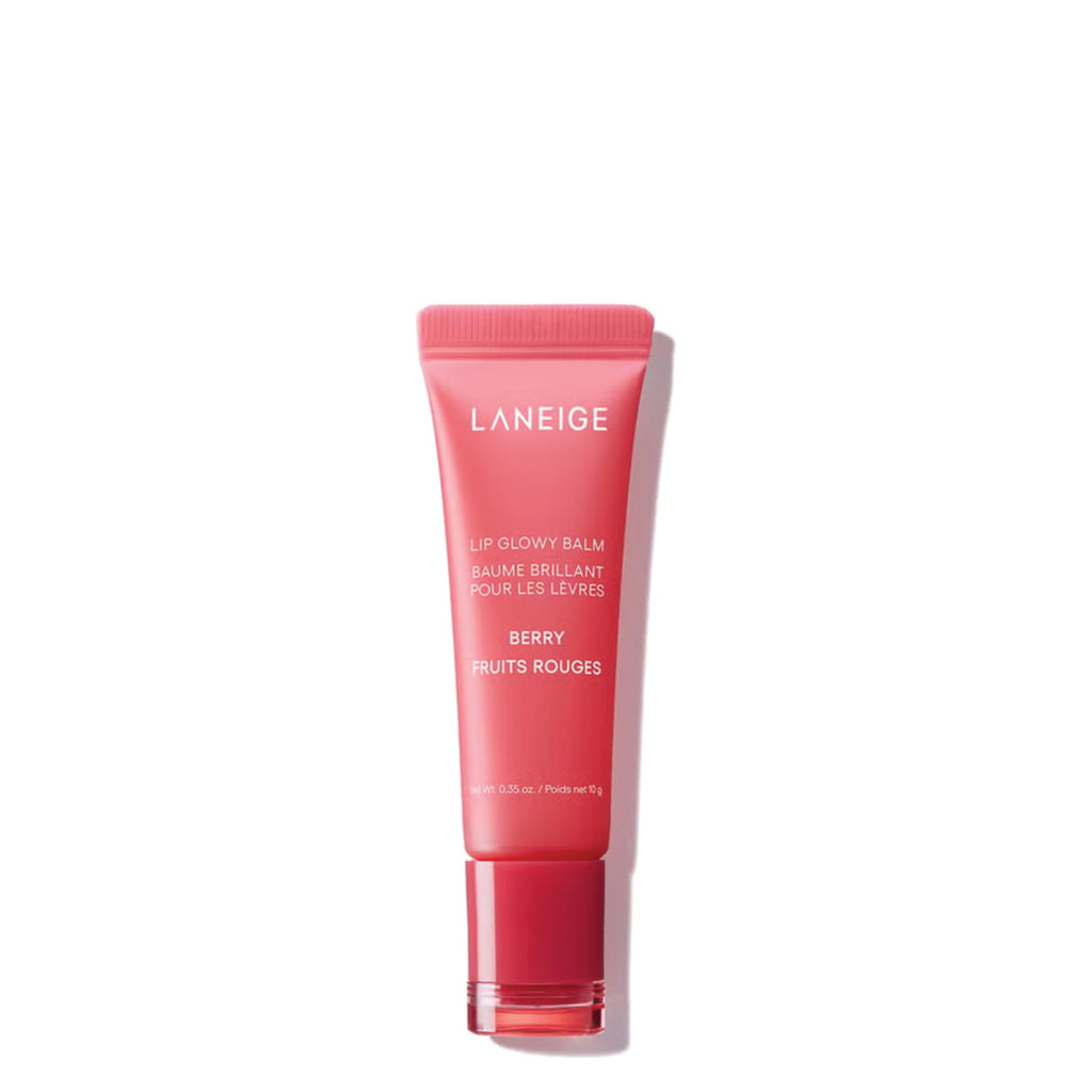 Laneige lip balm tube on a white background