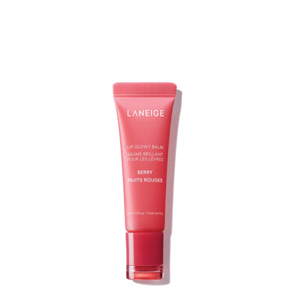 Laneige lip balm tube on a white background